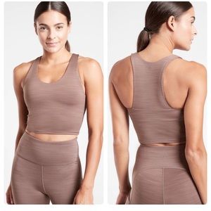 Athleta Ultimate Space Dye Crop bra top